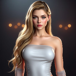 The user wants to keep the exact image and only change the style of the female , he wants to Turn this female into an ultra-beautiful exaggerated AAA 3D woman. Preserve her exact body and curves. Style: idealized hyper-attractive 3D with , Eternum-style beauty, Unreal Engine 5 quality. Face: enhanced beauty proportions, radiant glowing skin,, glossy highlights, energetic expression, soft elegant features, high symmetry, beautiful fantasy look , perfect symmetry, beautiful vibrant coloured eyes , elegant nose, beautiful teen expression, flawless skin texture. Lighting: cinematic studio ,keep the lighting the same as in original image ,