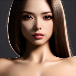 The user wants to keep the exact image and only change the style of the female , he wants to Turn this female into an ultra-beautiful exaggerated AAA 3D woman. Preserve her exact body and curves. Style: idealized hyper-attractive 3D with , Eternum-style beauty, Unreal Engine 5 quality. Face: enhanced beauty proportions, radiant glowing skin,, glossy highlights, energetic expression, soft elegant features, high symmetry, beautiful fantasy look , perfect symmetry, beautiful vibrant coloured eyes , elegant nose, beautiful teen expression, flawless skin texture. Lighting: cinematic studio ,keep the lighting the same as in original image ,