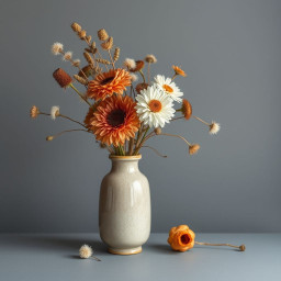 seedream 5 0 studio still life of dried flowers in a ceramic vase seedream still life sample 2